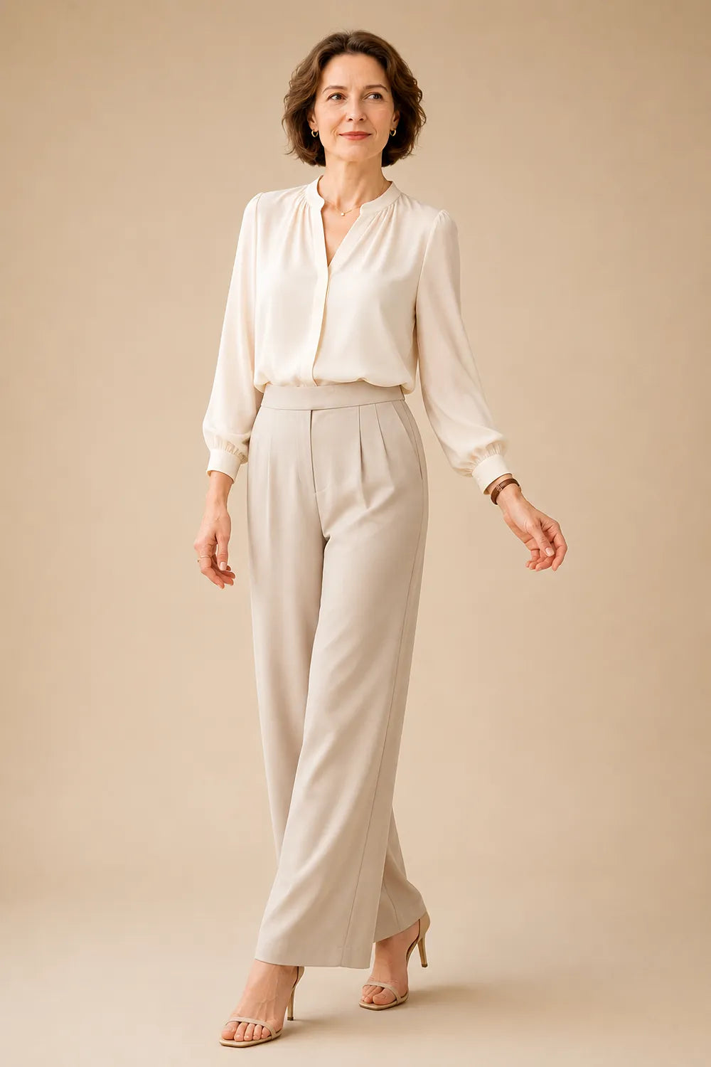 Classy Mother of the Bride Wide Leg Pant Suit