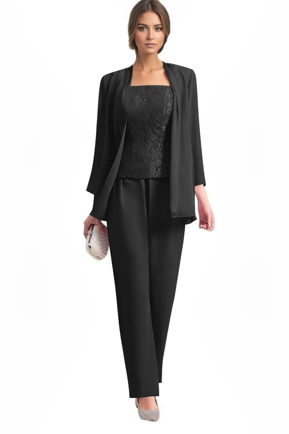 Elegant 3-Piece Formal Pant Suit