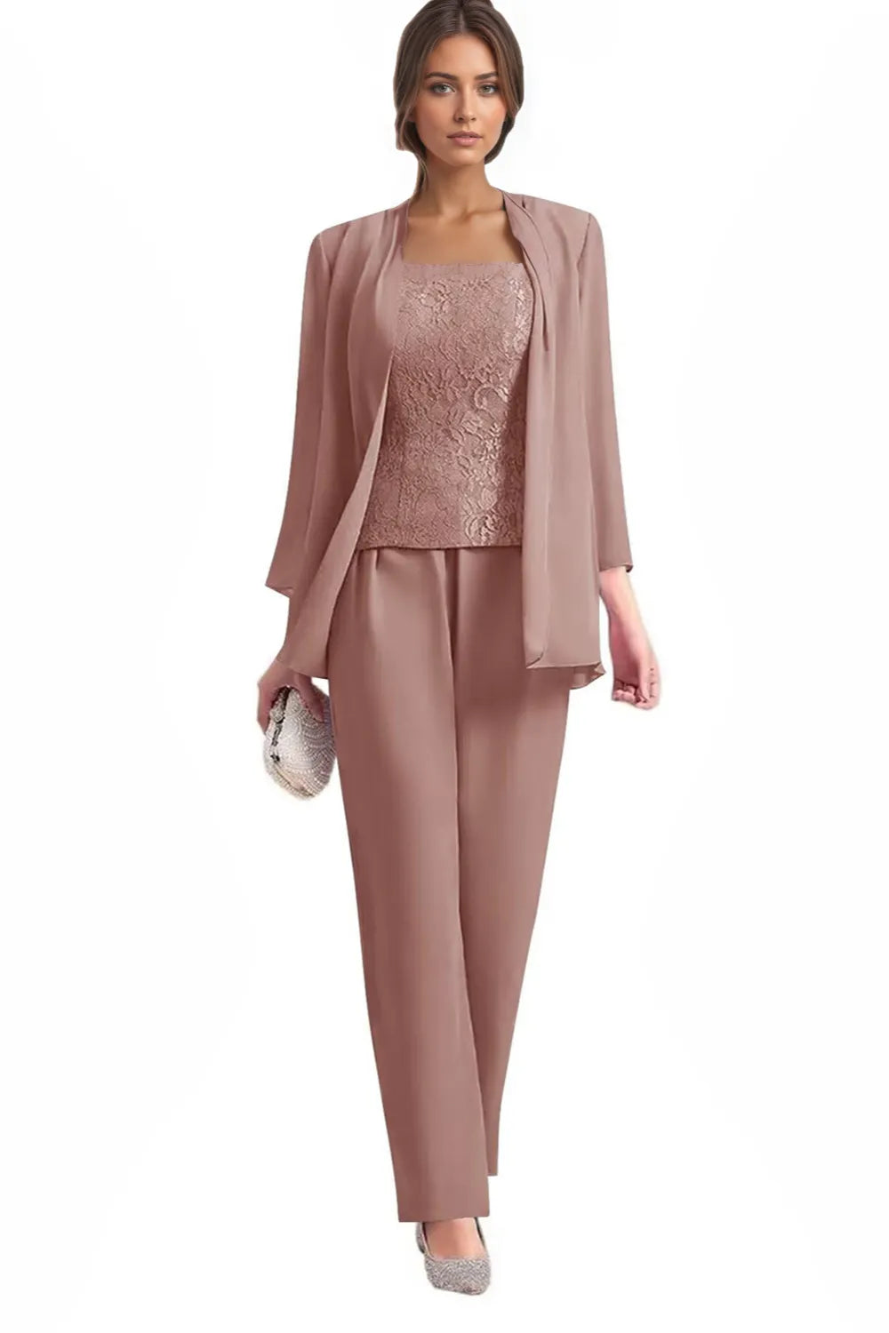 Elegant 3-Piece Formal Pant Suit