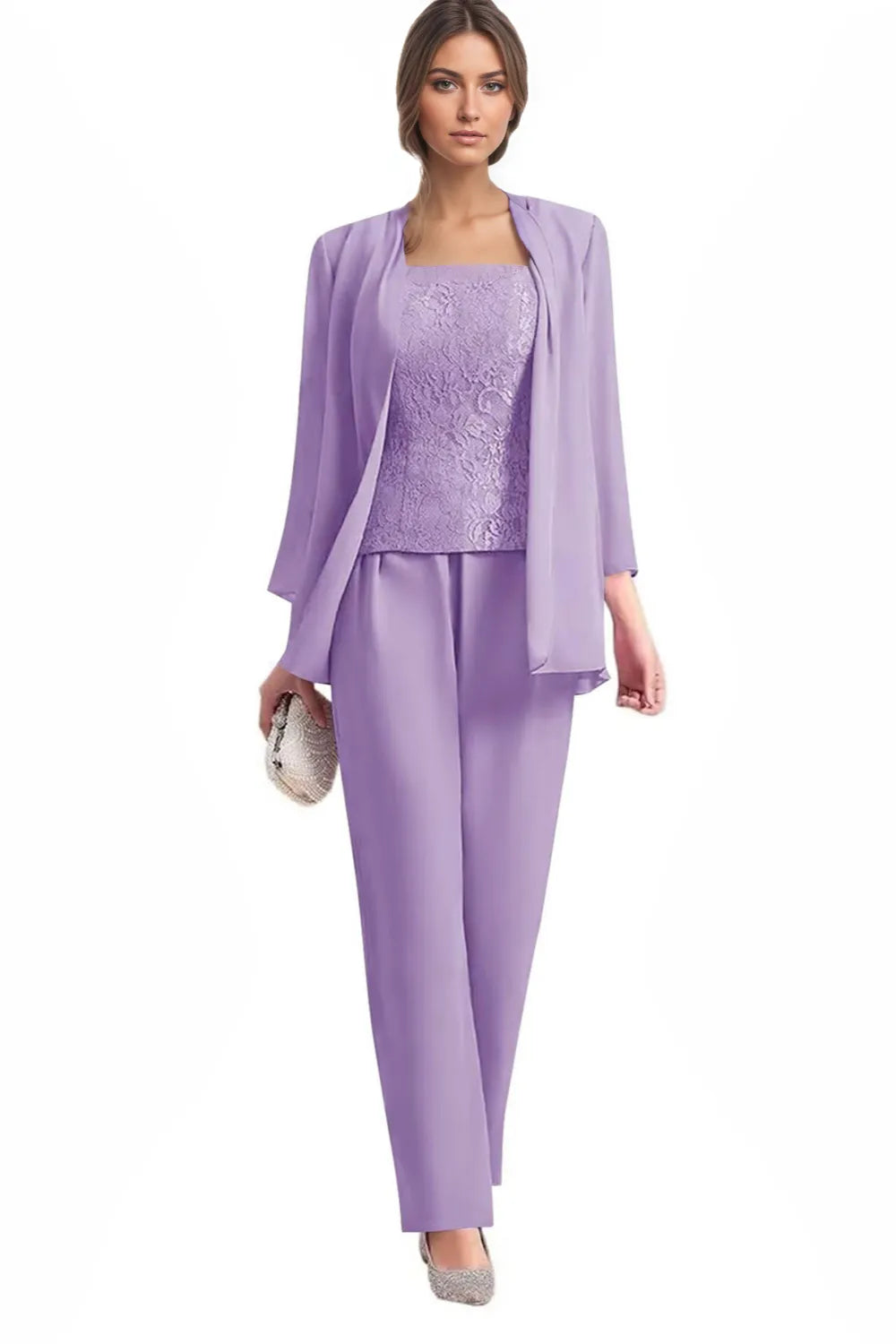 Elegant 3-Piece Formal Pant Suit