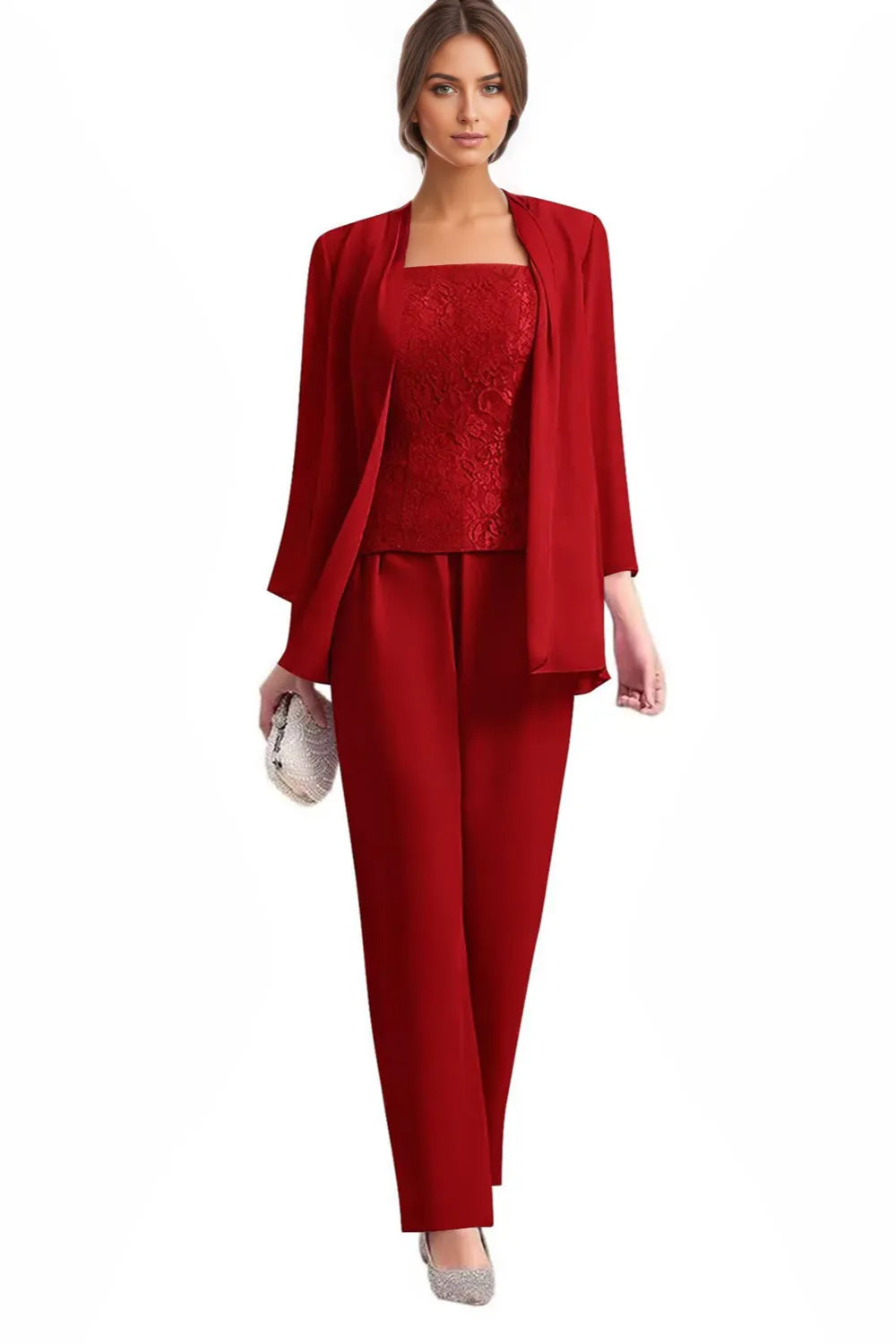 Elegant 3-Piece Formal Pant Suit