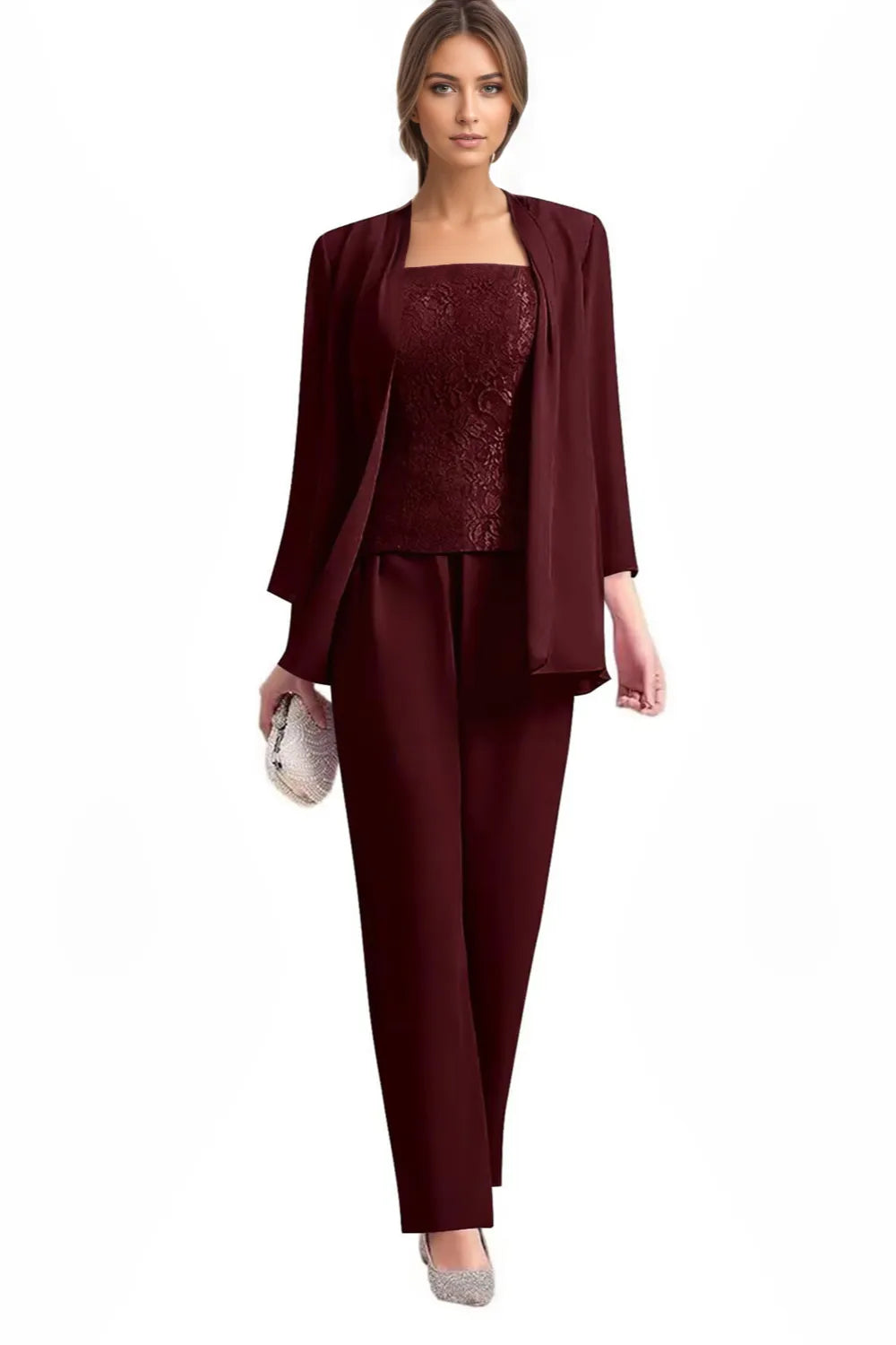 Elegant 3-Piece Formal Pant Suit