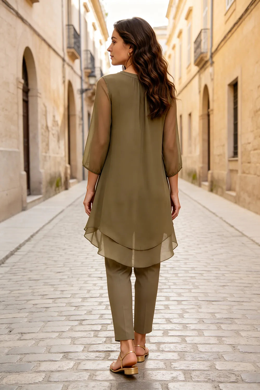 Seraphina Elegant Overlay Pant Ensemble