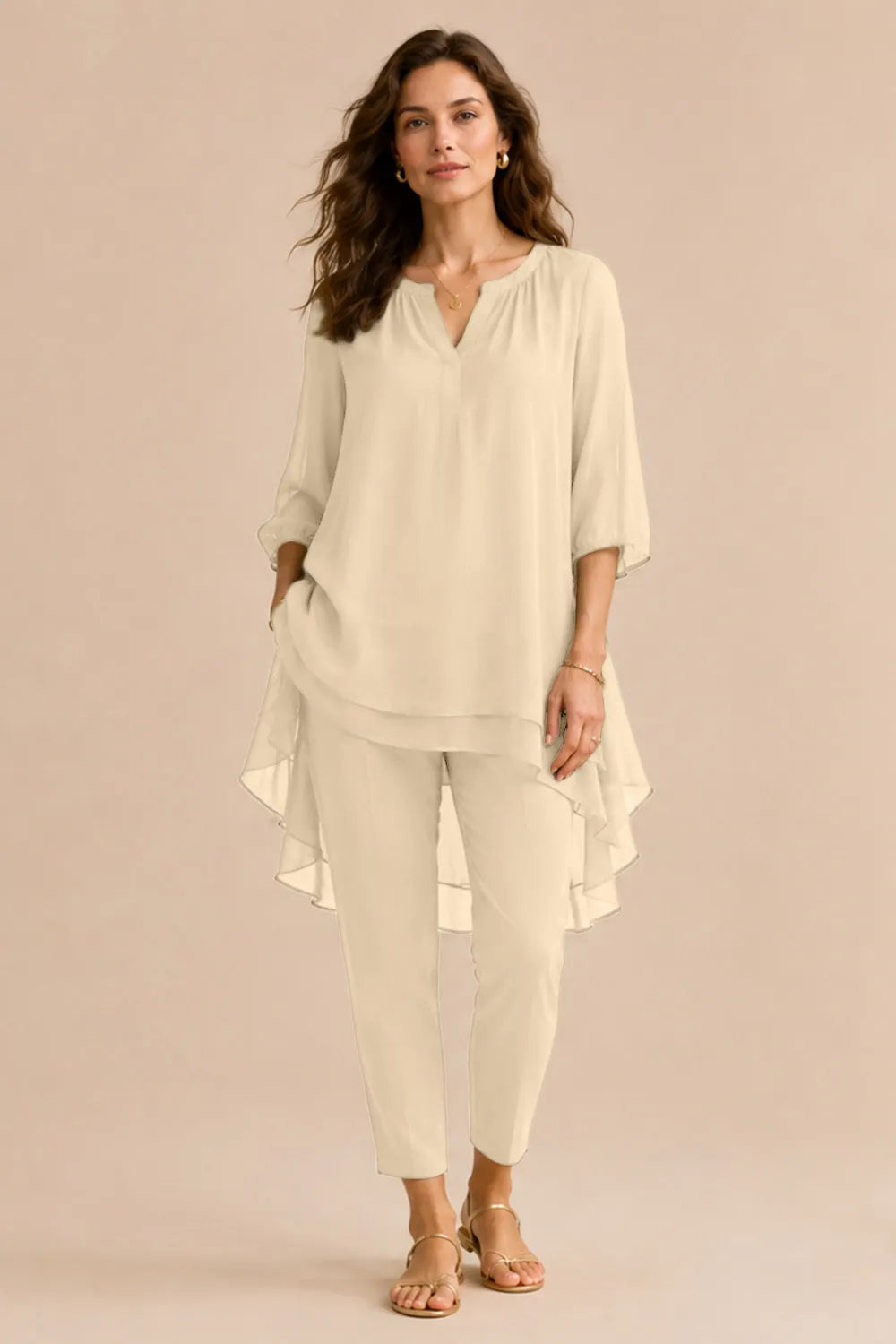 Seraphina Elegant Overlay Pant Ensemble