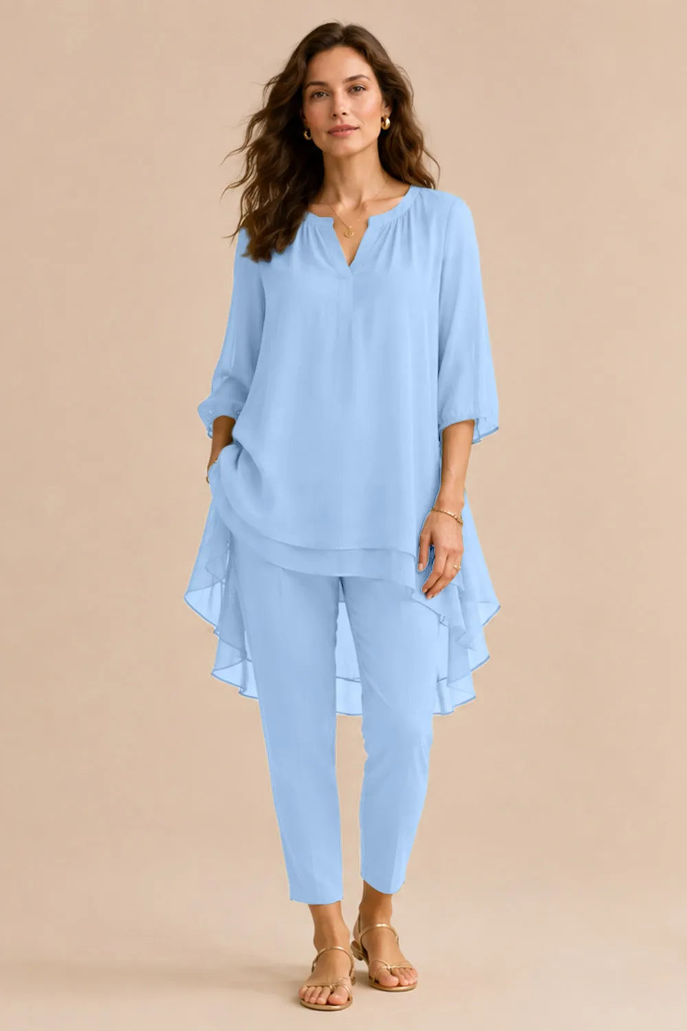 Seraphina Elegant Overlay Pant Ensemble