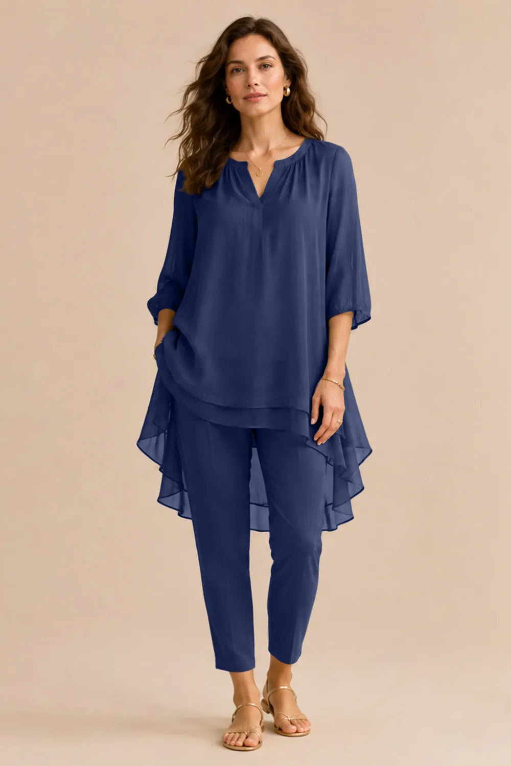 Seraphina Elegant Overlay Pant Ensemble