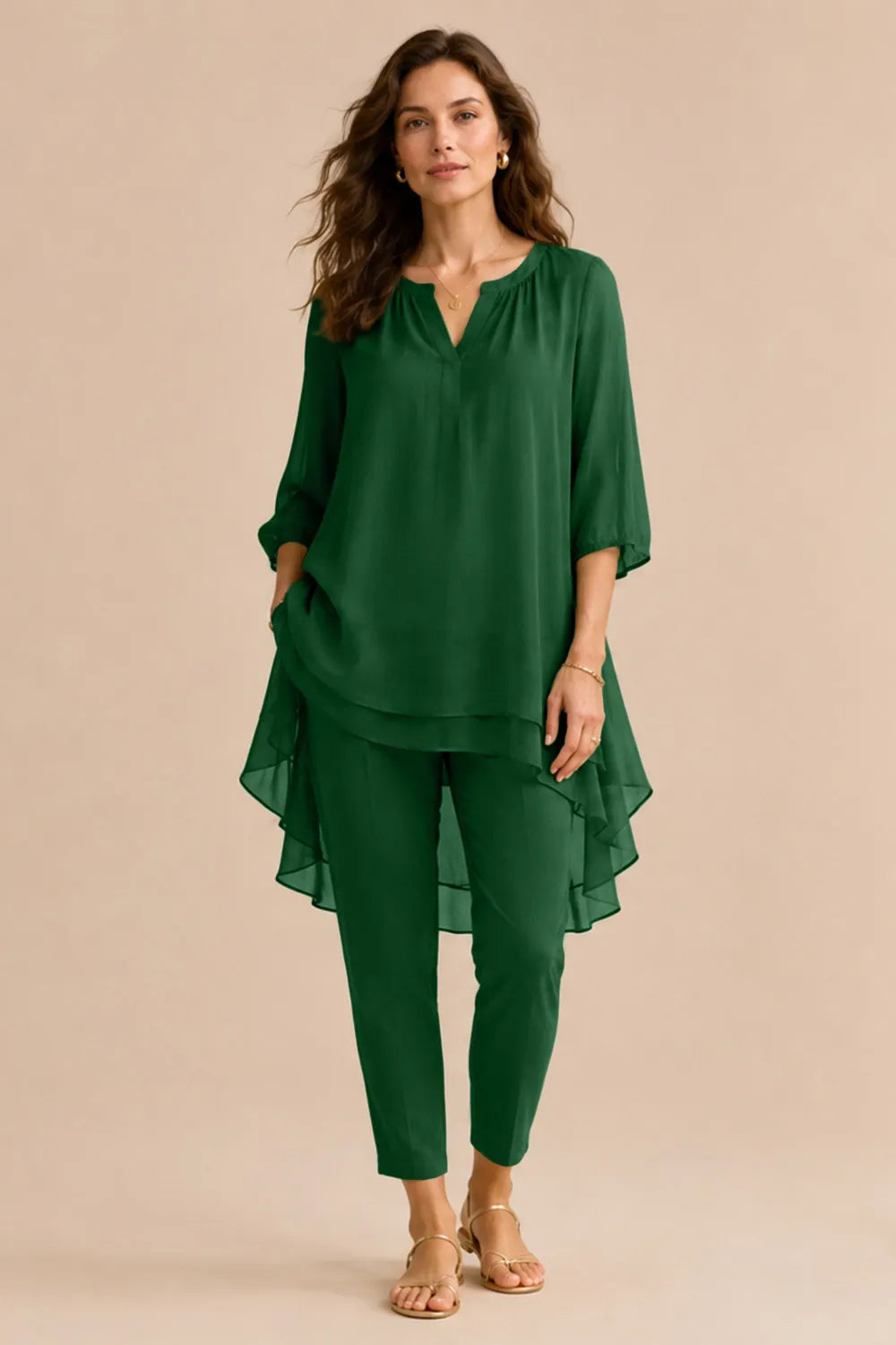 Seraphina Elegant Overlay Pant Ensemble