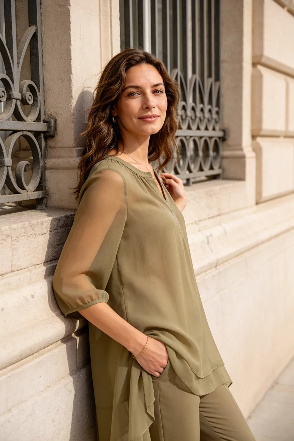 Seraphina Elegant Overlay Pant Ensemble