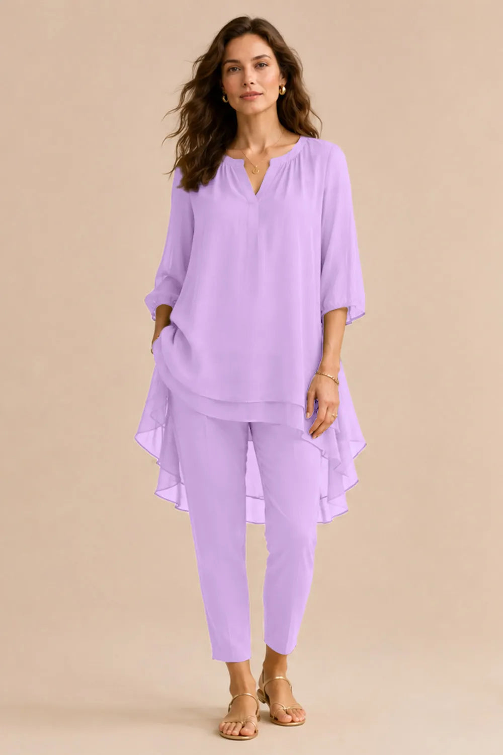 Seraphina Elegant Overlay Pant Ensemble
