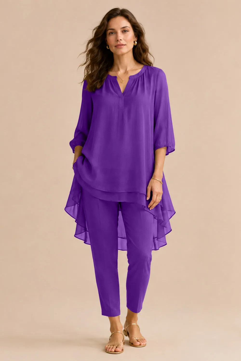 Seraphina Elegant Overlay Pant Ensemble