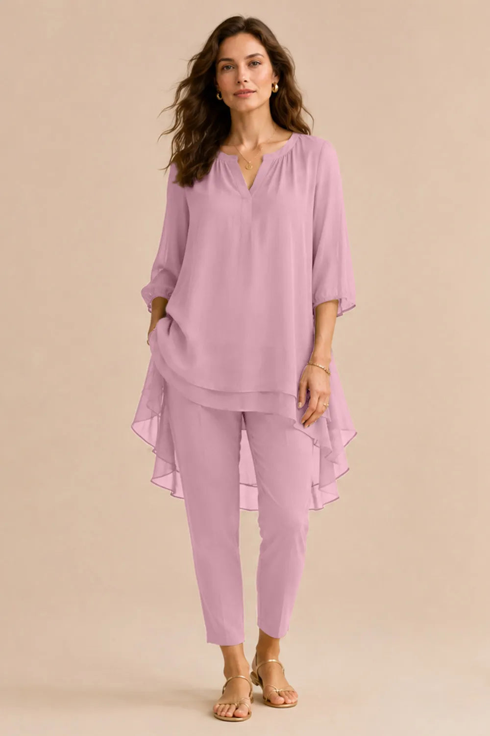 Seraphina Elegant Overlay Pant Ensemble