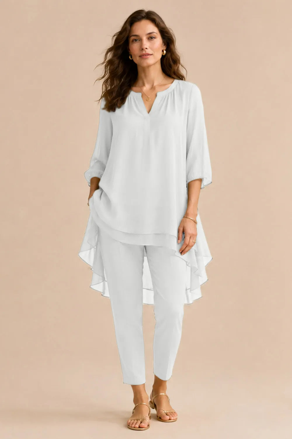 Seraphina Elegant Overlay Pant Ensemble