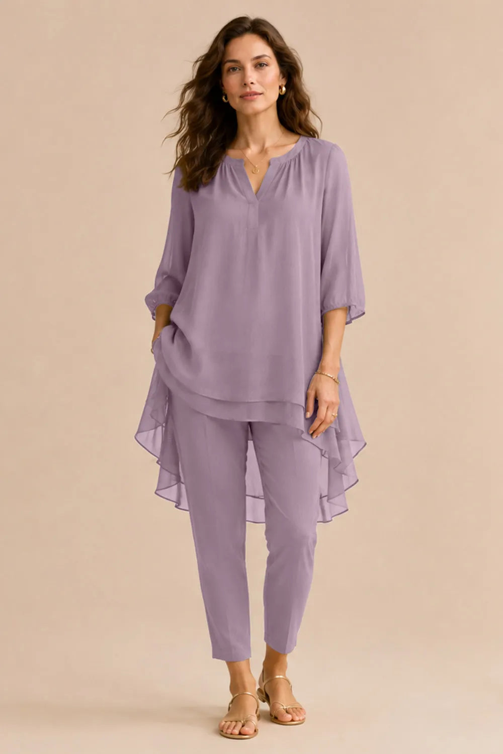 Seraphina Elegant Overlay Pant Ensemble