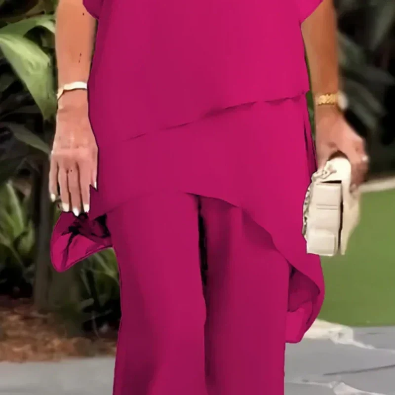Elegant Beverly™ asymmetrical two-piece set by THE WHITMORE FAMILY, featuring stylish design and modern fit in a coordinated ensemble.