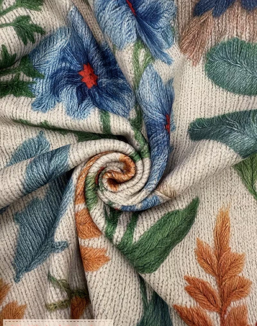 Clementine | Botanical Garden Zip Cardigan