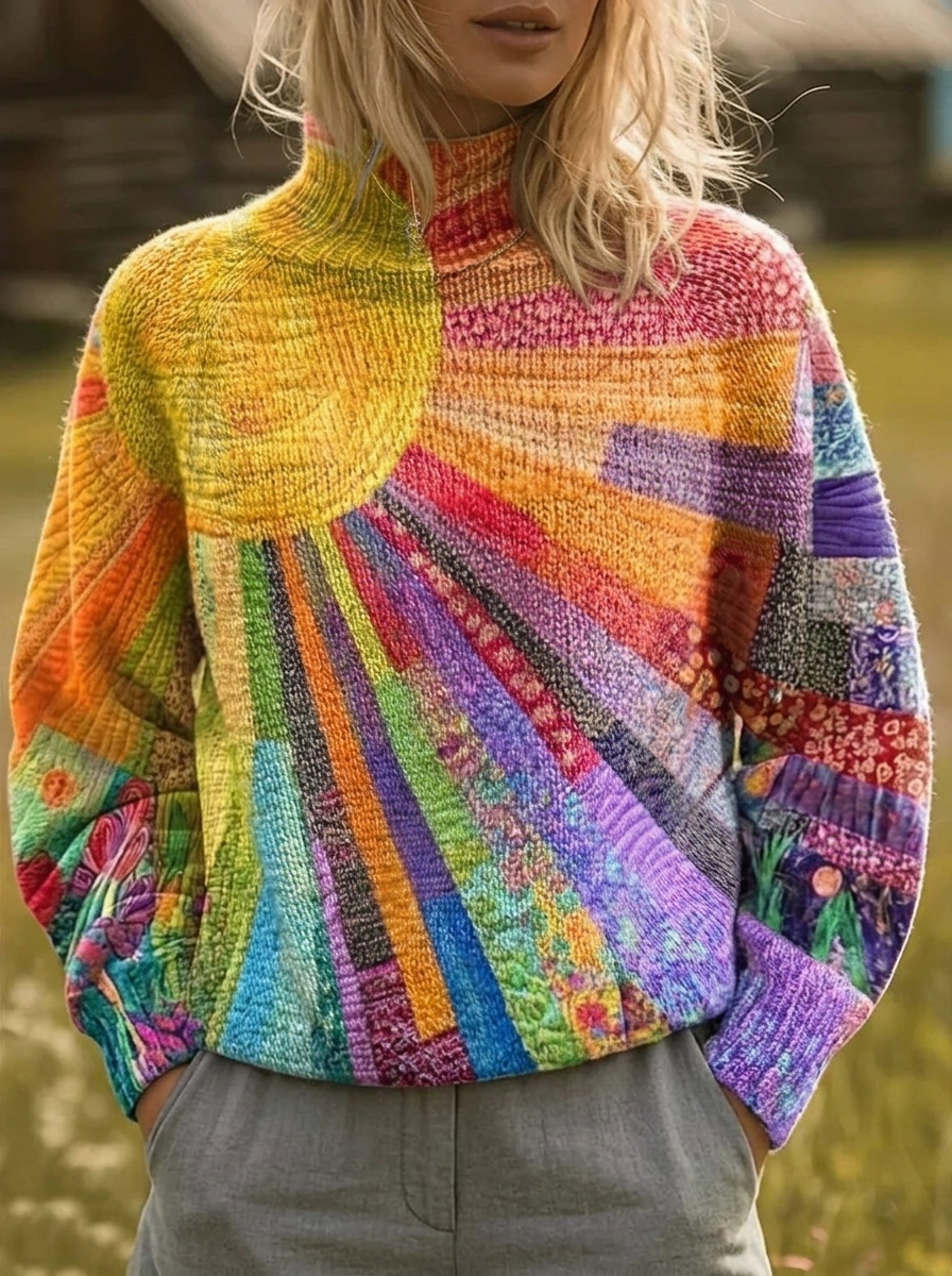 The Juno Sunburst Turtleneck