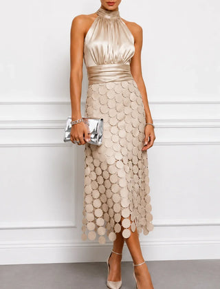 IRÈNE midi dress by THE WHITMORE FAMILY featuring a stylish, flowy design in soft fabric, perfect for elegant casual wear