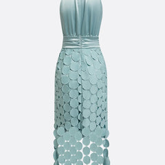 IRÈNE midi dress by THE WHITMORE FAMILY featuring a flowy silhouette and elegant design, shown in a stylish full-length image