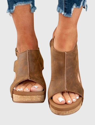 Beige Adela™ orthopedic sandals by THE WHITMORE FAMILY, featuring supportive design and comfortable straps for everyday wear.