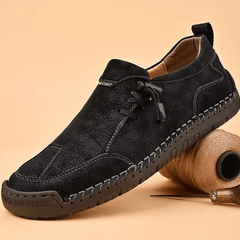 Beige Célya™ ergonomic support sneakers by THE WHITMORE FAMILY, featuring cushioned soles and supportive design for comfortable walking.