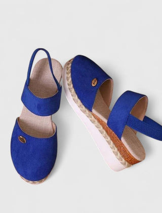 Beige Maylien™ orthopedic sandals by THE WHITMORE FAMILY, featuring cushioned straps and supportive sole for comfortable wear.