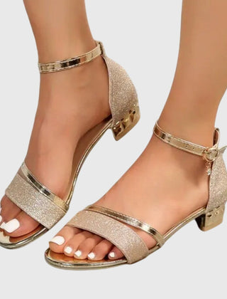 Black Alison orthopedic heeled sandals by THE WHITMORE FAMILY with supportive design and stylish heel for comfortable wear.