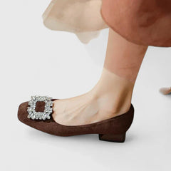 Black Julianyssa orthopaedic heels by THE WHITMORE FAMILY, stylish footwear with supportive design for comfortable wear.
