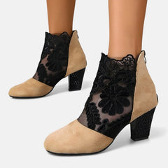 Black Norene stylish breathable orthopaedic heels by THE WHITMORE FAMILY showing a sleek design and comfortable fit.