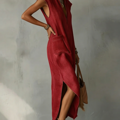 Black Elara Ruffle Spring Maxi Dress by THE WHITMORE FAMILY, flowing fabric with ruffle details and a feminine silhouette.
