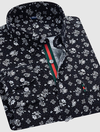 Valentino Floral Essence Shirt by THE WHITMORE FAMILY featuring a vibrant floral print and classic button-up design.