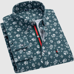Valentino™ Floral Essence Shirt by THE WHITMORE FAMILY featuring a colorful floral print and classic button-up design.