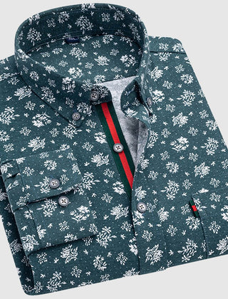 Valentino™ Floral Essence Shirt by THE WHITMORE FAMILY featuring a colorful floral print and classic button-up design.