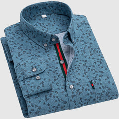 Valentino™ Floral Essence Shirt by THE WHITMORE FAMILY featuring a vibrant floral print and classic collar design.