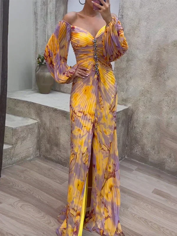 Willow elegant V-neck dress by THE WHITMORE FAMILY, floral design, sleeveless, perfect for spring and summer occasions.