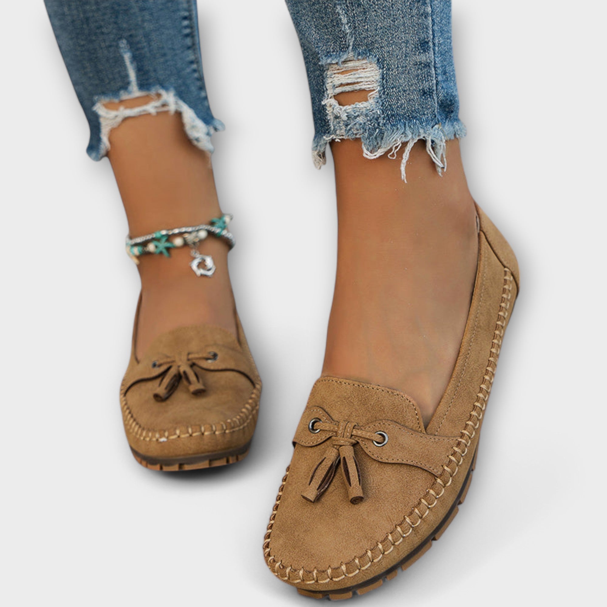 Blue Lisa stylish loafers by THE WHITMORE FAMILY featuring a sleek design and comfortable slip-on style.