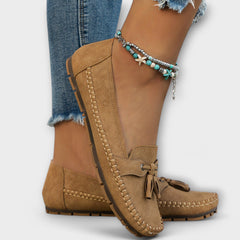 Blue Lisa stylish loafers by THE WHITMORE FAMILY featuring a sleek design and comfortable slip-on style.