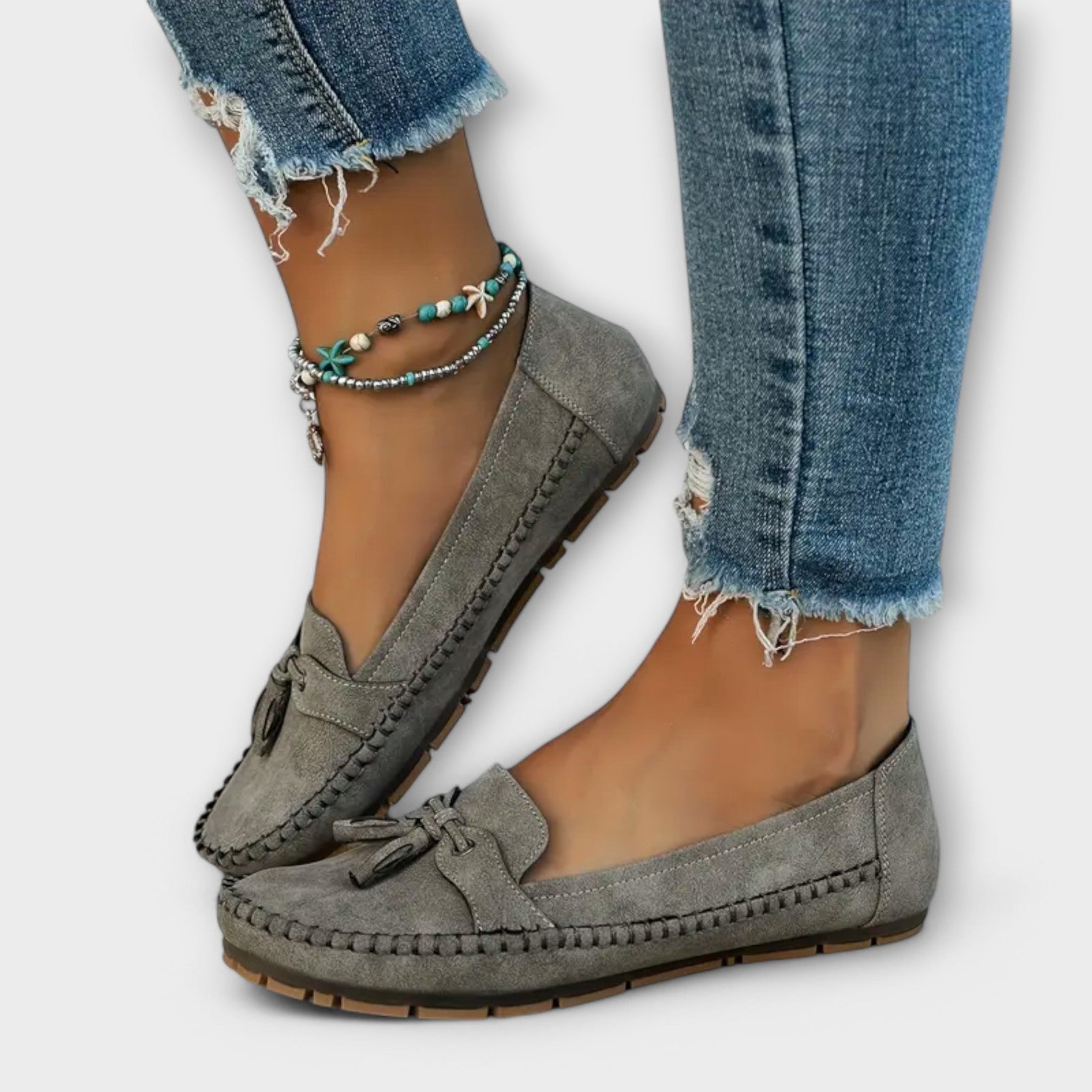 Blue Lisa stylish loafers by THE WHITMORE FAMILY featuring a sleek design and comfortable slip-on style.