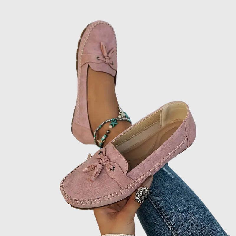 Blue Chelsea soft loafers from THE WHITMORE FAMILY featuring a sleek design and comfortable fit, perfect for casual wear.