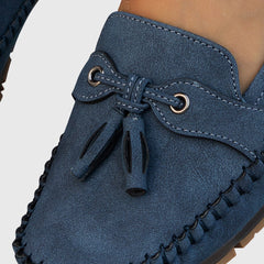 Blue Chelsea loafers by THE WHITMORE FAMILY featuring soft, comfortable leather with a sleek slip-on design.