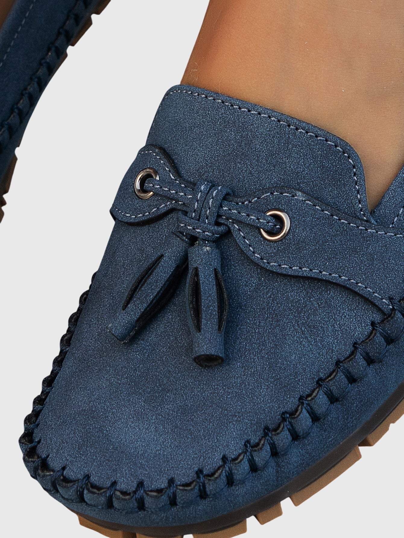 Blue Chelsea loafers by THE WHITMORE FAMILY featuring soft, comfortable leather with a sleek slip-on design.