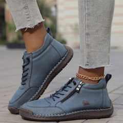 Blue Soline™ ergonomic support sneakers by THE WHITMORE FAMILY with cushioned insoles and supportive design for comfort.