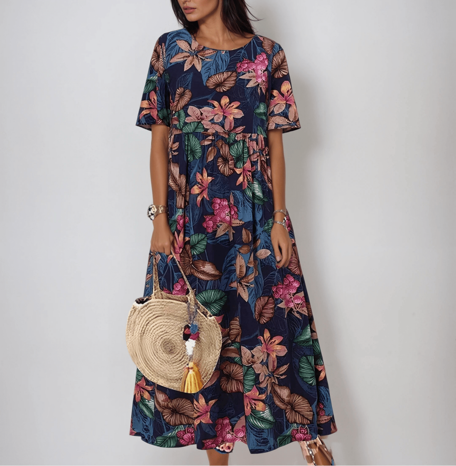 Blue Lovi Graceful Summer Bloom from THE WHITMORE FAMILY featuring vibrant floral design and elegant craftsmanship.