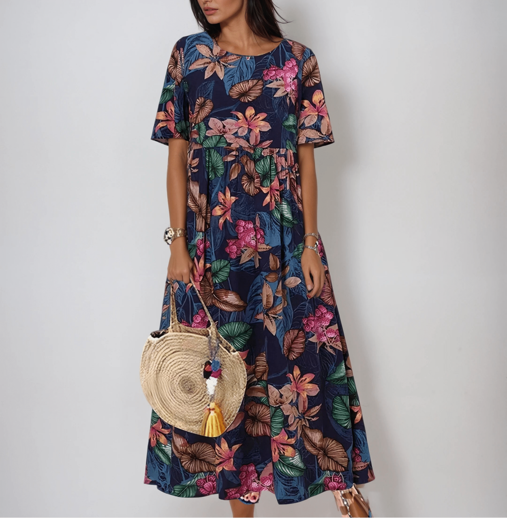 Blue Lovi Graceful Summer Bloom from THE WHITMORE FAMILY featuring vibrant floral design and elegant craftsmanship.