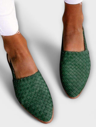Brown Aurora Everyday Loafers by THE WHITMORE FAMILY, featuring a classic slip-on design and comfortable leather material.