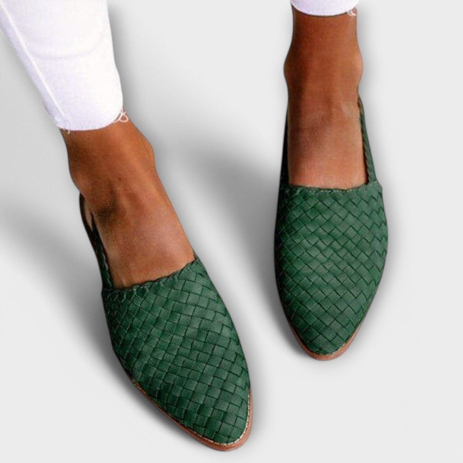 Brown Aurora Everyday Loafers by THE WHITMORE FAMILY, featuring a classic slip-on design and comfortable leather material.