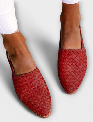 Brown Aurora Everyday Loafers by THE WHITMORE FAMILY featuring a sleek leather design and classic slip-on style.