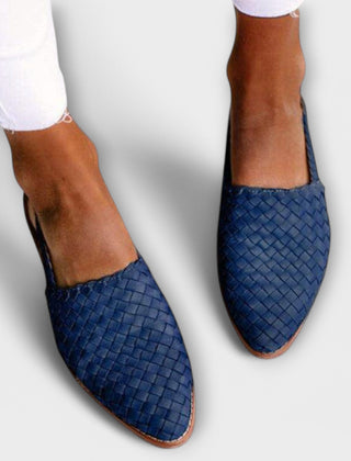 Brown Aurora Everyday Loafers by THE WHITMORE FAMILY, featuring smooth leather and classic slip-on design.
