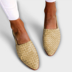 Brown Aurora Everyday Loafers by THE WHITMORE FAMILY, showcasing classic slip-on design and smooth leather finish.