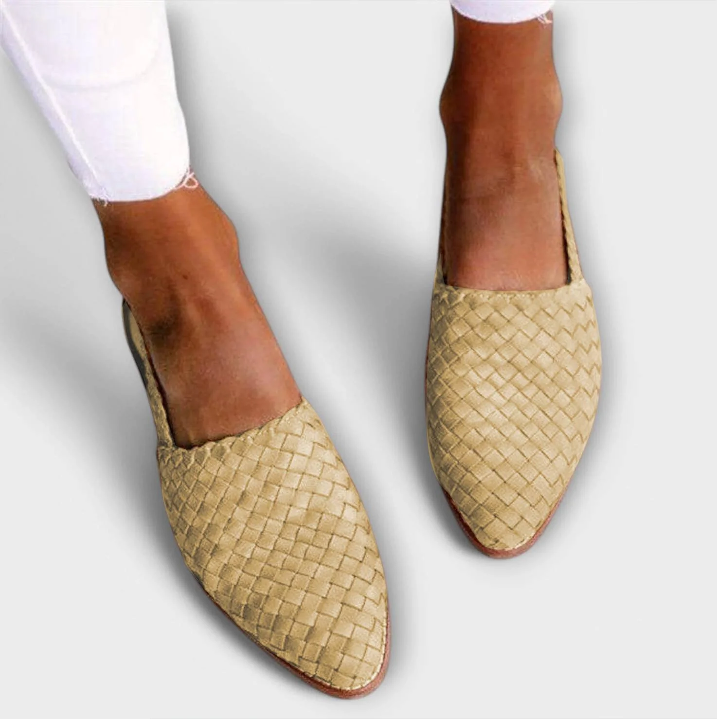 Brown Aurora Everyday Loafers by THE WHITMORE FAMILY, showcasing classic slip-on design and smooth leather finish.