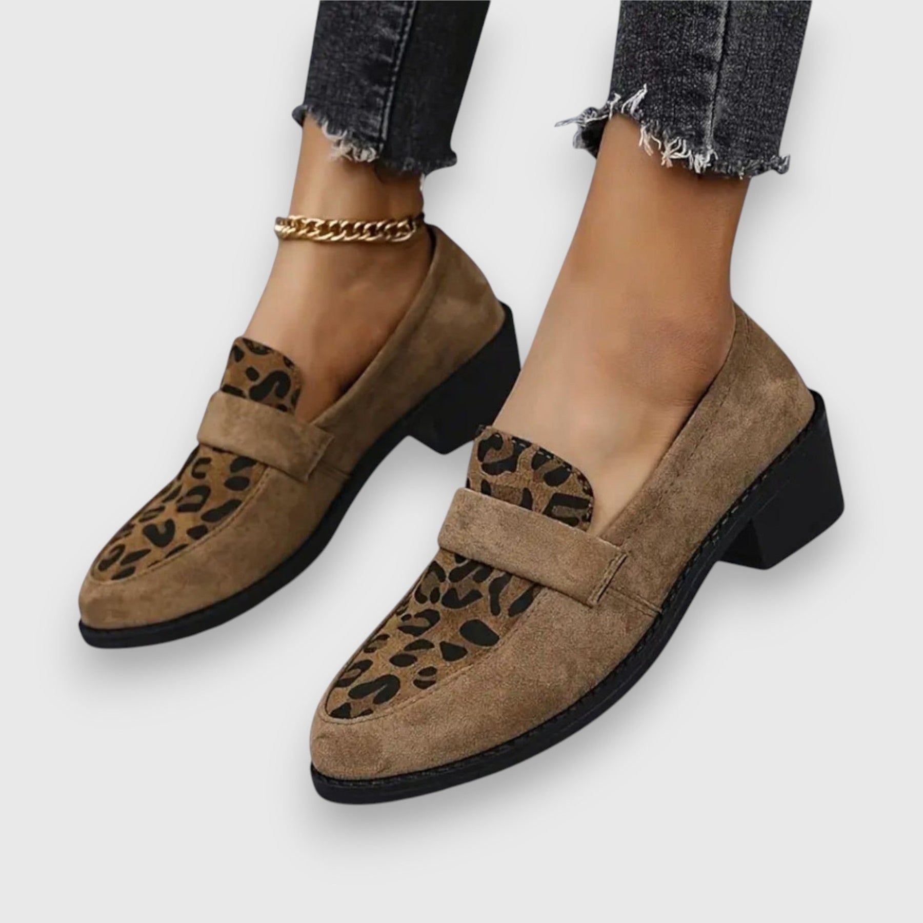Brown Brunika comfortable loafers by THE WHITMORE FAMILY, featuring slip-on design and soft sole for casual wear.